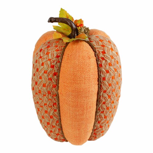 Northlight 10.5 Orange Autumn Harvest Thanksgiving Tall Pumpkin Perspective: front