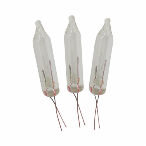 Northlight Pack of 5 Clear Christmas Replacement Bulbs, 12 Volts Perspective: front