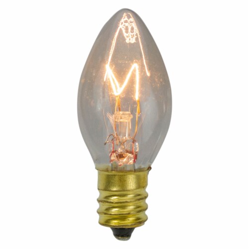 Northlight Set of 4 Clear C7 Transparent Christmas Replacement Bulbs - 2 Perspective: front