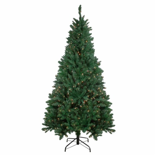 Northlight 7.5ft Pre-Lit Ravenna Pine Artificial Christmas Tree - Warm White LED Lights Perspective: front