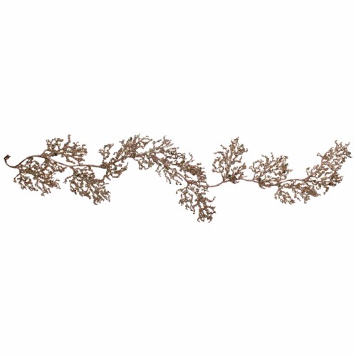 Northlight 6' Rose Gold Artificial Christmas Garland Perspective: front