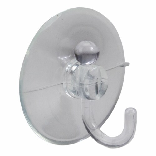 Northlight Pack of 2 Clear Large Hanging Christmas Suction Cup Hooks 2.5 Perspective: front