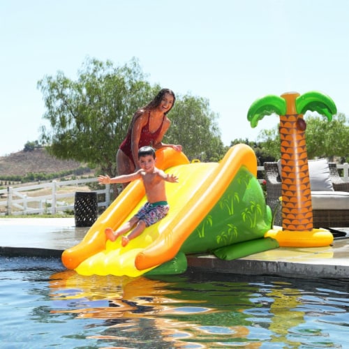 Poolside inflatable slide deals