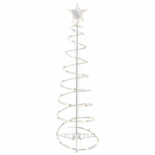  4FT Spiral Christmas Tree Light, Ceramic Christmas Trees That  Light Up with LED Lights and Star LED Tree Topper,Waterproof for Indoor  Outdoor Christmas Decorations : 居家與廚房