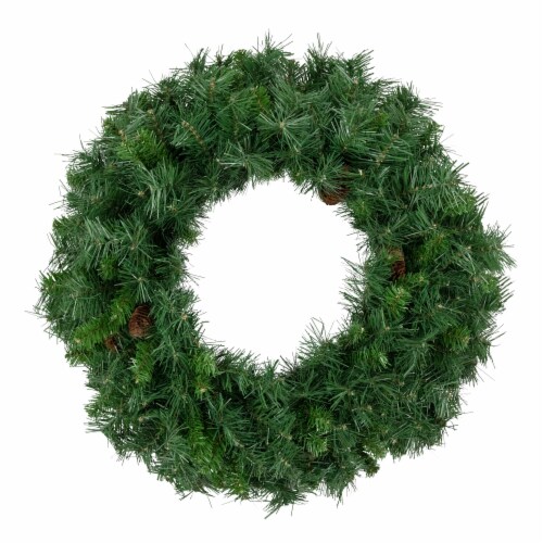 Northlight Pastel Nutcracker And Ornaments Artificial Pine Christmas Wreath - 24 Inch - Unlit