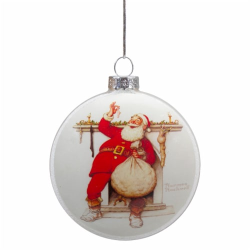 Northlight 3 Norman Rockwell 'Filling The Stockings' Glass Christmas