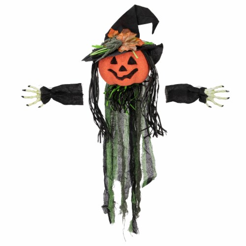 Northlight Creepy Jack-O-Lantern 3-D Halloween Window Decoration Perspective: front