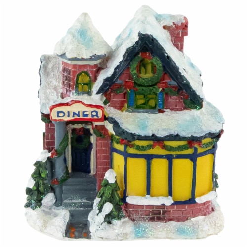 Northlight Snowy Diner Christmas Village Building Decoration - 4, 1 