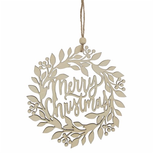 Merry Christmas Natural Wreath Merry Christmas Natural Wreath