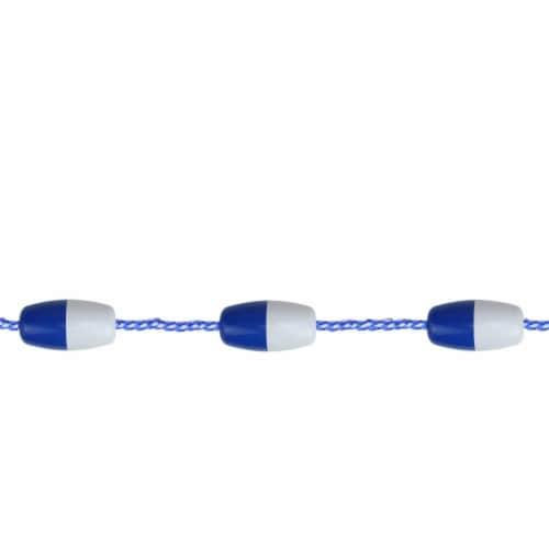 Pool Central 32756626 16 ft. Safety Pool Float Rope with 7 Small Buoys -  Blue & White, 1 - Kroger