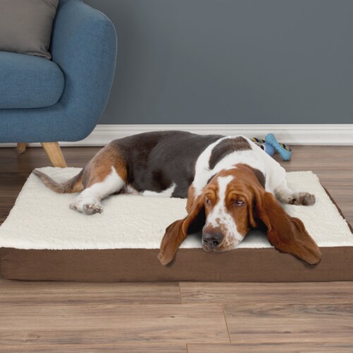 Go pet club solid memory foam orthopedic pet bed with waterproof cover shop
