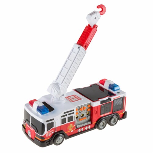 Hey Play 80-HM821499 Toy Fire Truck with Extending Ladder Perspective: front