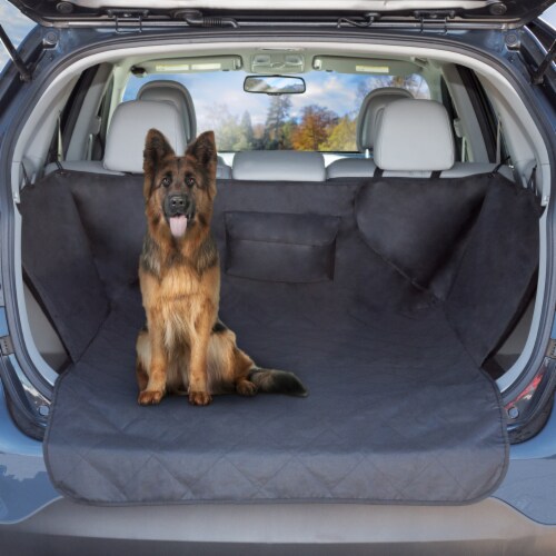 Cargo Liner for SUVs and Cars, Waterproof Cargo Cover Pet Trunk Mat with  Extra Bumper Flap Protector, Non Slip Backing, Large Size - Universal Fit