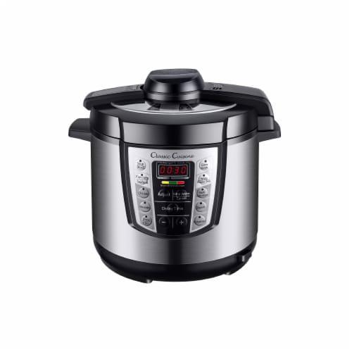 Classic Cuisine 82-CCYA20 6 qt 4-in-1 Pressure Cooker with 10 Programmed Settings Perspective: front