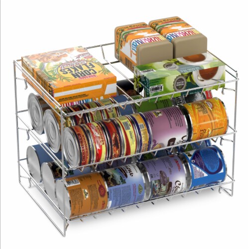 3 Tier Can Dispenser - Stackable Can Organizer Rack for Kitchen Pantry,  Countertop, and, 1 unit - Kroger