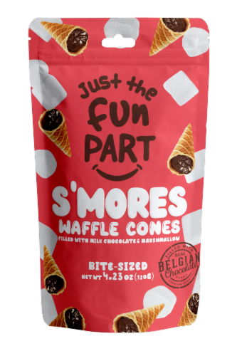 Just the Fun Part S'mores Mini Waffle Cones Perspective: front