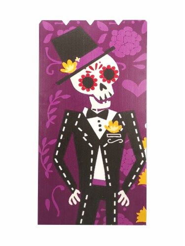 Dar Kei International Co Ltd. Day of the Dead Skeleton Wall Decor Perspective: front