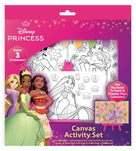 Disney Princess Canvas Activity Set Perspective: front