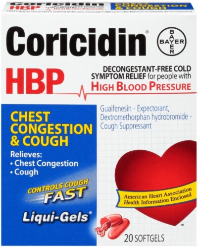 Cough medicine for on sale high blood pressure