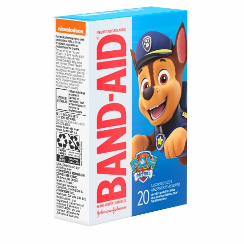 Band-Aid Bandages for Kids, Nickelodeon PAW Patrol, Assorted, 20 ct (Pack  of 2), 2 - Harris Teeter