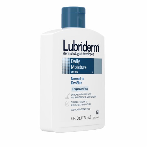 Lubriderm Daily Moisture Body Lotion, Fragrance-Free, 6 fl. oz