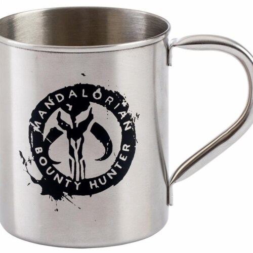 Star Wars the Mandalorian Metal Mug - 12 oz Perspective: front