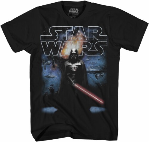 Disney Star Wars Boys' Darth Vader T-Shirt - Black Perspective: front