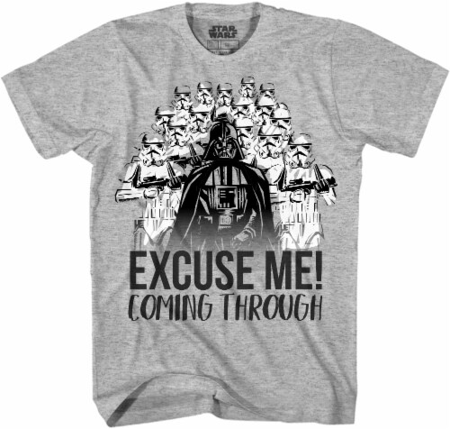 Disney Star Wars Boys' Darth Vader T-Shirt - Heather Perspective: front