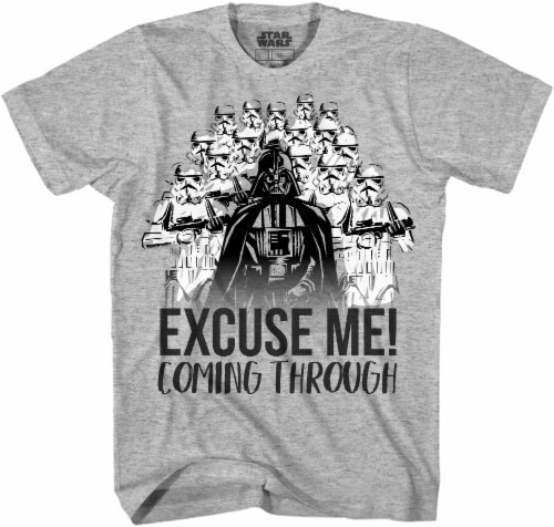 Disney Star Wars Boys' Darth Vader T-Shirt - Heather Perspective: front
