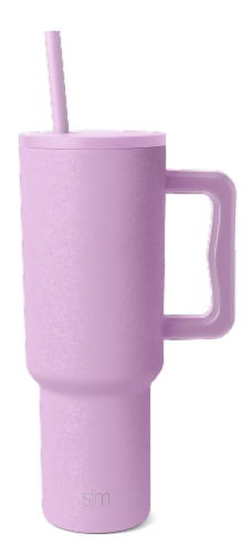 Simple Modern Trek Tumbler - Ice Electric Lavender Perspective: front