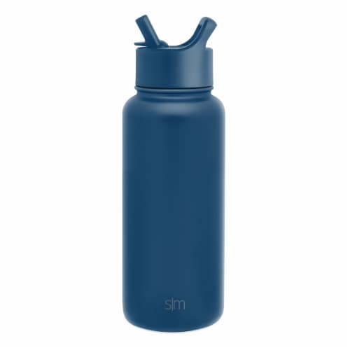 HD Designs® Simple Modern Stainless Steel Slumberland Summit Water Bottle - Blue Perspective: front