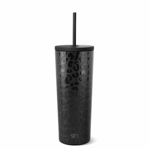 Simple Modern Classic Black Leopard Thermal Perspective: front