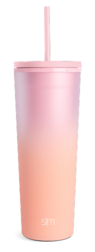 Simple Modern® Plastic Classic Sweet Peach Water Bottle Perspective: front