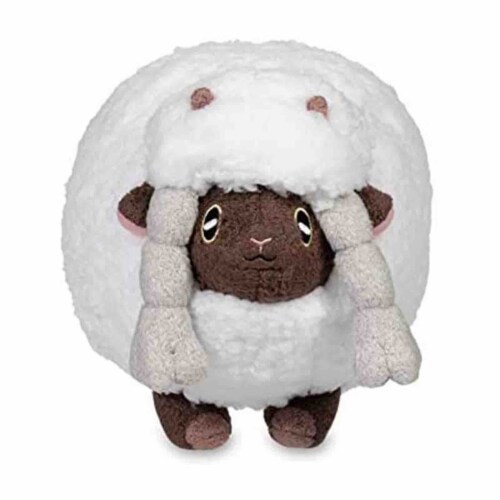 License 2 Play Pokemon Wooloo Plush Toy Perspective: front