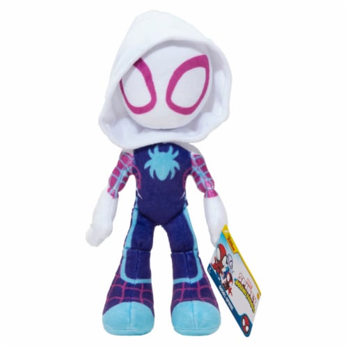 Jazwares SPidey & Friends Ghost Spidey Plush 8" Perspective: front