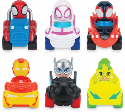 Marvel Spidey Friends Mini Vehicle Blind Bag Perspective: front