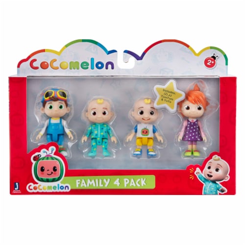 Cocomelon Friends & Family 4 Figure Pack - 3 Inch Character Toys, 1 each -  Kroger