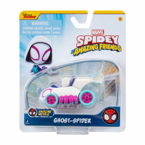 Disney Junior Marvel Amazing Metals Ghost Spider Perspective: front