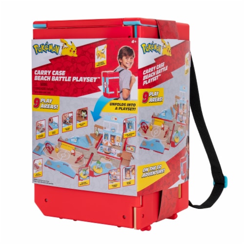 Jazwares Pokemon™ Carry Case Beach Battle Playset™ Perspective: front