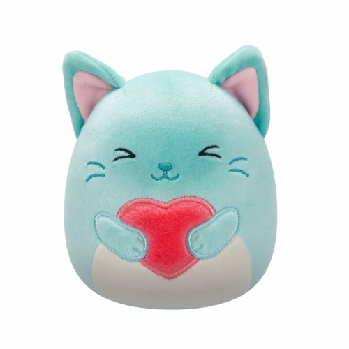 Squishmallows 5" Teal Siamese Cat Plush Toy Perspective: front