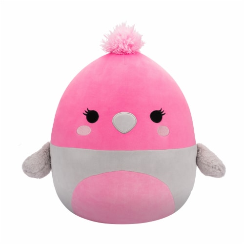 Squishmallows 16" Jayla Plush - Pink and Grey Galah Bird Perspective: front