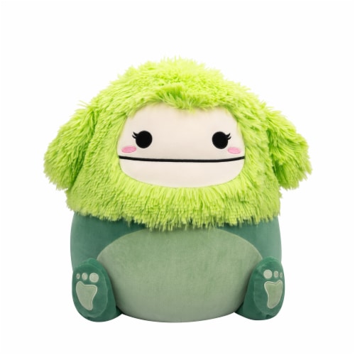 Squishmallow 16 in Bren Bigfoot Plush Toy - Green Perspective: front