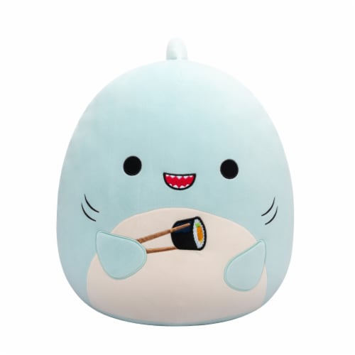 Squishmallow 16 in Sharon Shark Plush Toy - Teal Perspective: front