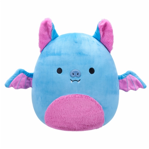 Squishmallows Blue Fruit Bat With Pink Belly Perspective: front