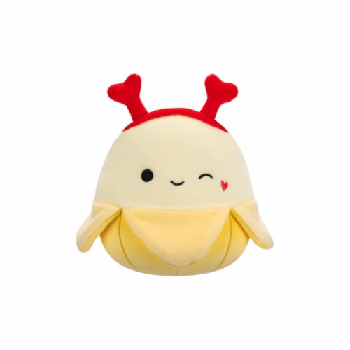Squishmallows 5" Yellow Winking Banana Plush Toy Perspective: front