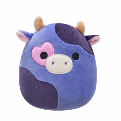 Squishmallows 5" Dark Purple Cow Plush Toy Perspective: front