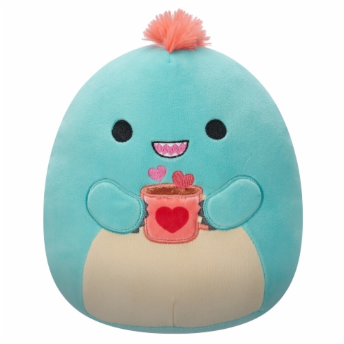 Squishmallows 8" Teal Velociraptor Plush Perspective: front