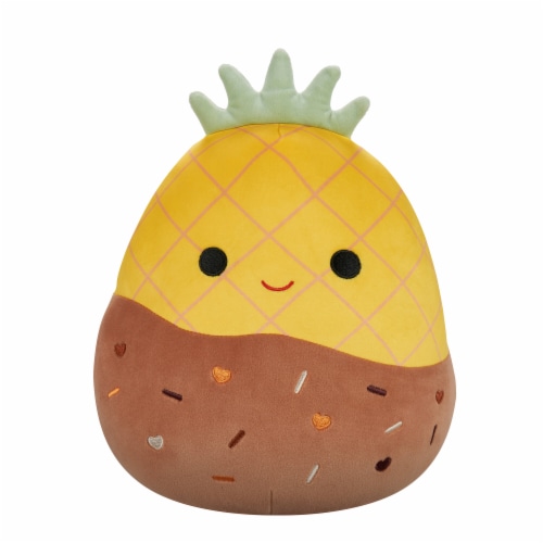 Squishmallows 10" Chocolate Dipped Yellow Pineapple Plush Toy Perspective: front
