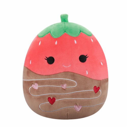 Squishmallows 10" Chocolate Dipped Strawberry Plush Toy Perspective: front