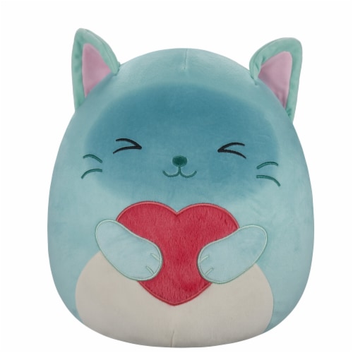 Squishmallows 12" Teal Siamese Cat Plush Toy Perspective: front